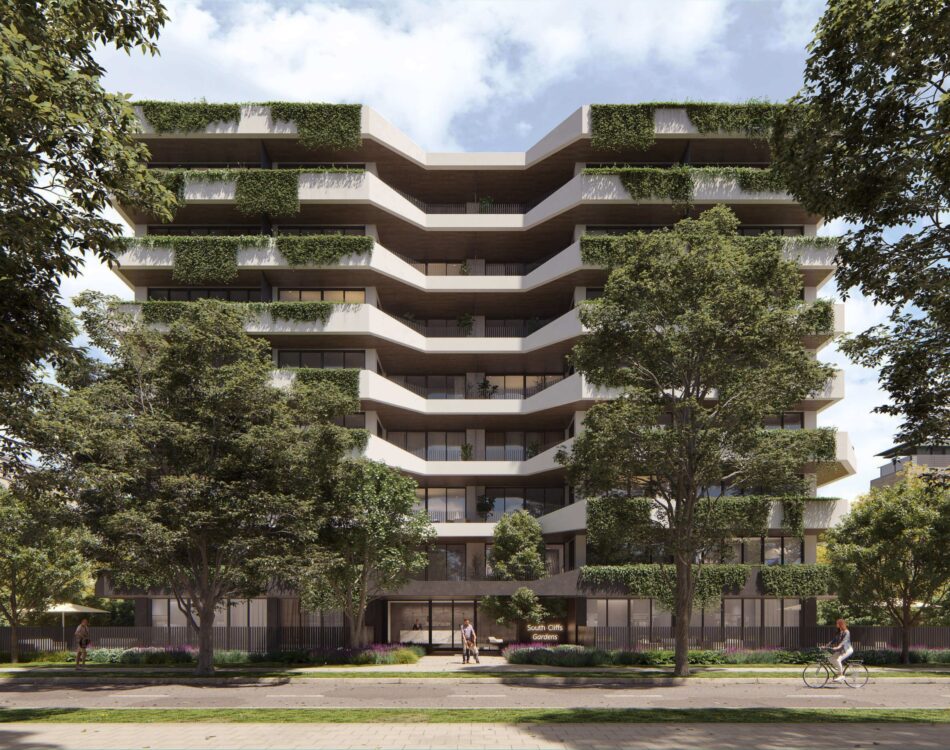 Exterior | South Cliffs Gardens | Apartment Building Green Facade